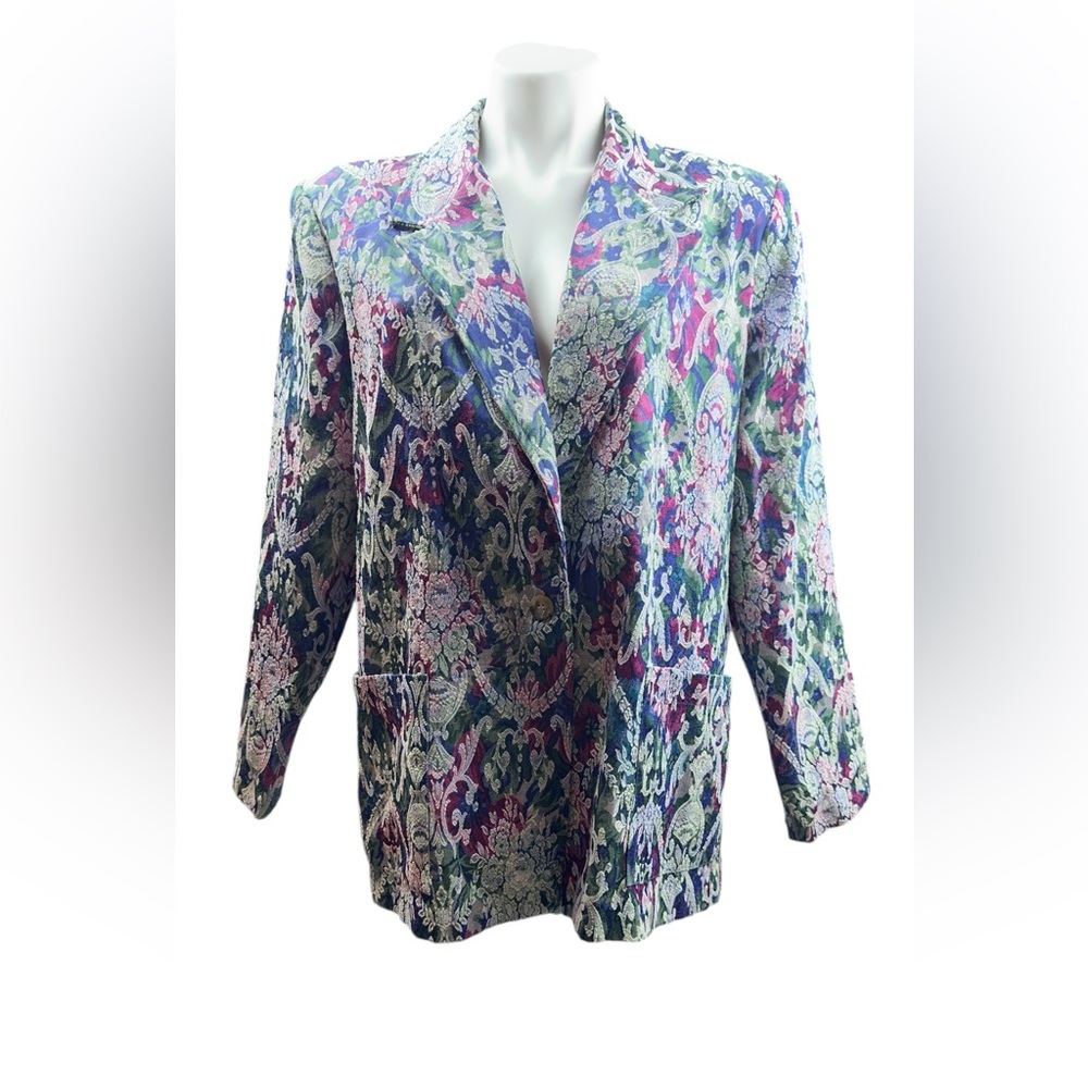 Multicolor Patterned Blazer - Picture 5 of 16